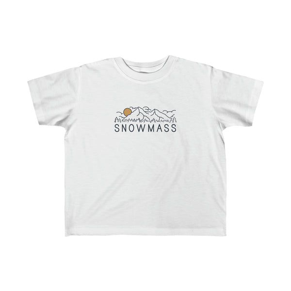 Snowmass, Colorado Toddler T-Shirt - Toddler Snowmass Shirt