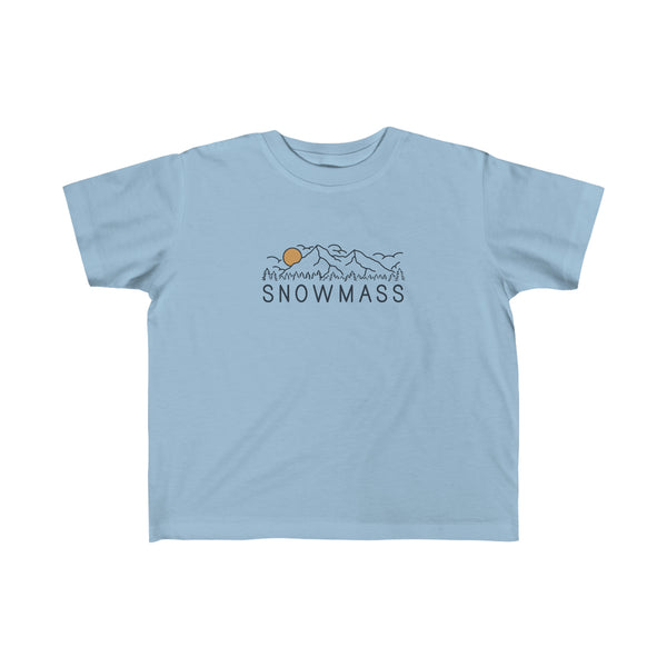 Snowmass, Colorado Toddler T-Shirt - Toddler Snowmass Shirt