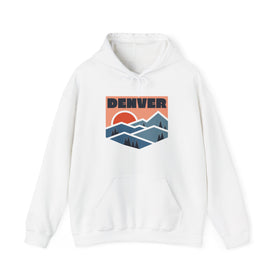 Denver, Colorado Hoodie - Unisex Mountain Denver Hoodie Graphic Sweatshirt