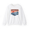 Fort Collins, Colorado Sweatshirt Retro Mountains, Fort Collins Unisex Graphic Crewneck