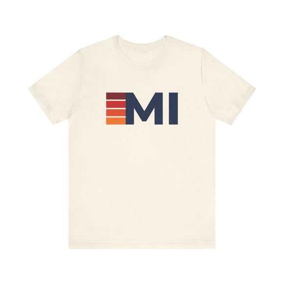 Michigan Retro Stripes T-Shirt | Michigan State Tee