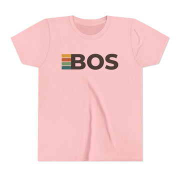 Buy pink Boston, Massachusetts Youth Tee - BOS T Shirt