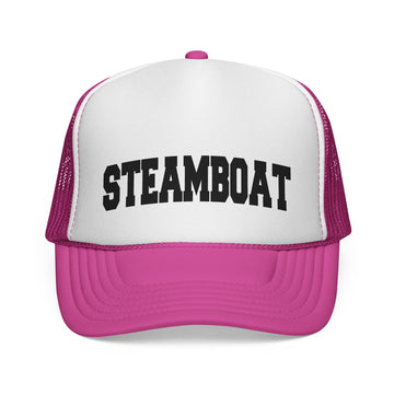 Buy pink Steamboat, Colorado Collegiate Style Trucker Hat