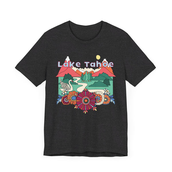 Lake Tahoe Shirt, California Retro T-Shirt, Hippie Style California tee, Lake Tahoe Mountain Shirt