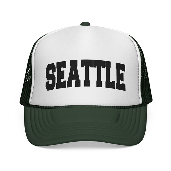 Seattle, Washington Collegiate Style Trucker Hat
