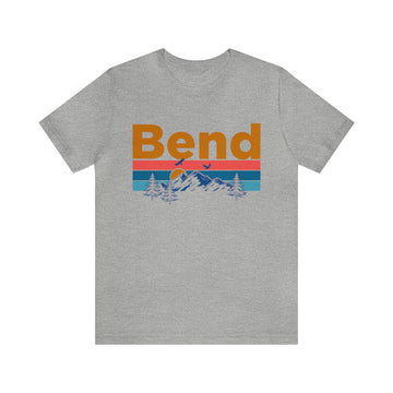 Bend, Oregon Shirt - Mountain Sunset Unisex Bend T-Shirt - 0
