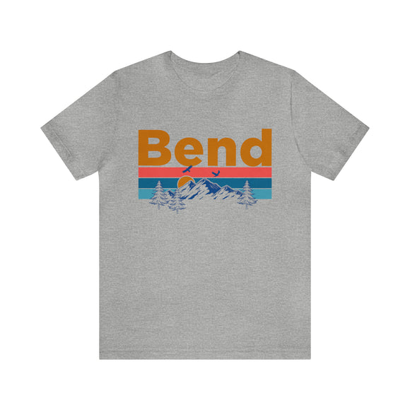 Bend, Oregon Shirt - Mountain Sunset Unisex Bend T-Shirt
