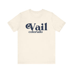 Buy natural Vail, Colorado Graphic Tee, Casual T-Shirt, Vintage Style Shirt