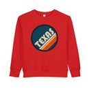 Texas Toddler Sweatshirt - Retro Texas Toddler Crewneck Sweatshirt-4