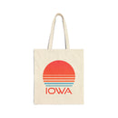 Iowa Cotton Canvas Iowa Tote Bag - Retro 80s-1
