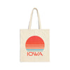 Iowa Cotton Canvas Iowa Tote Bag - Retro 80s