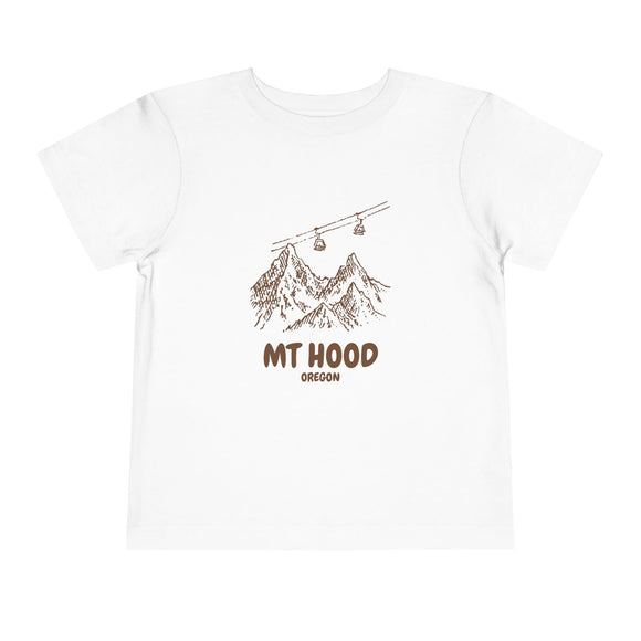 Mt Hood, Oregon Toddler T-Shirt — Vintage Gondola Ski Mountain Tee