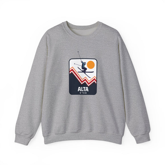 Alta, Utah Sweatshirt - Unisex Snow Ski Jump Alta Sweatshirt
