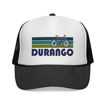 Durango, Colorado Retro Bike Trucker Hat - Vintage Style Durango Cap