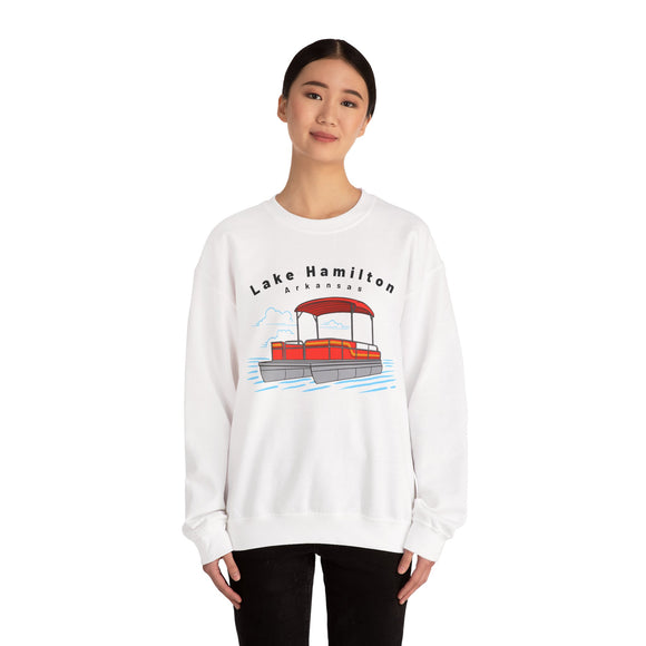 Lake Hamilton, Arkansas Sweatshirt - Pontoon Boat Sweatshirt