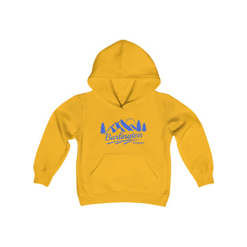 Buy gold Retro Burlington, Vermont Youth Hoodie - Mountain Burlington, Vermont Kids Sweatshirt, Cute Burlington, Vermont Children's Pullover