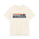 Madison, Wisconsin T Shirt - Retro Jetski PWC Graphic Tee-10