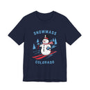 Snowmass, Colorado T Shirt - Ski Snowman Graphic Tee-4