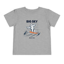 Big Sky, Montana Yeti Snowboard Toddler Tee-4
