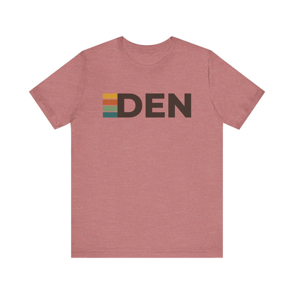 Denver, Colorado tee - DEN t shirt retro stripes