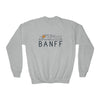 Banff, Canada Youth Sweatshirt - Unisex Kid's Banff Crewneck Sweatshirt