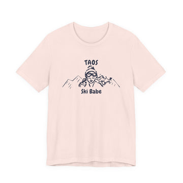 Taos, New Mexico Ski Babe T‑Shirt - Retro Skiing Graphic Tee - 0