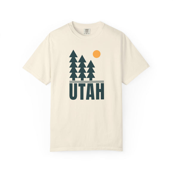 Utah T Shirt, Comfort Colors Cotton 100% Cotton Trees Tee