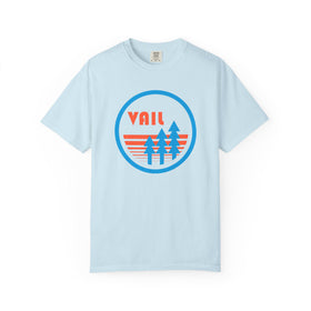 Buy chambray Vail, Colorado T-Shirt, Comfort Colors 100% Cotton Trees Tee