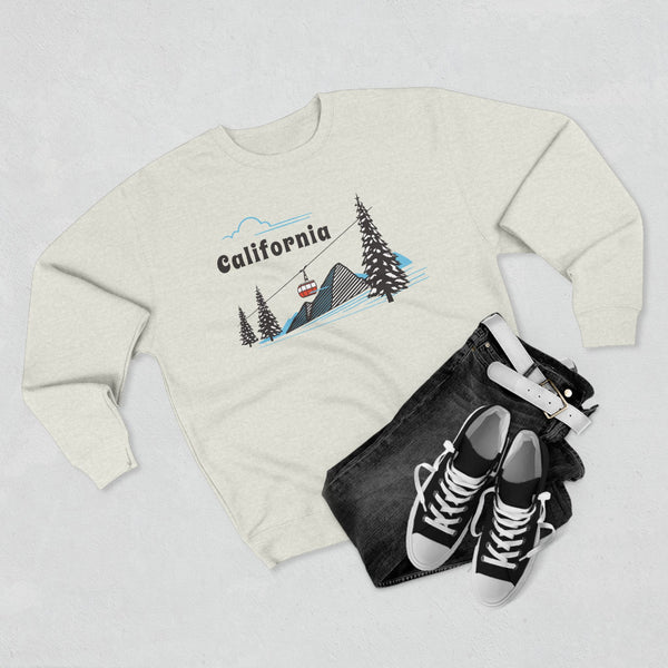 Premium California Sweatshirt Unisex Crewneck, Premium Sweatshirt, Crewneck Jumper, Ski Resort Apparel