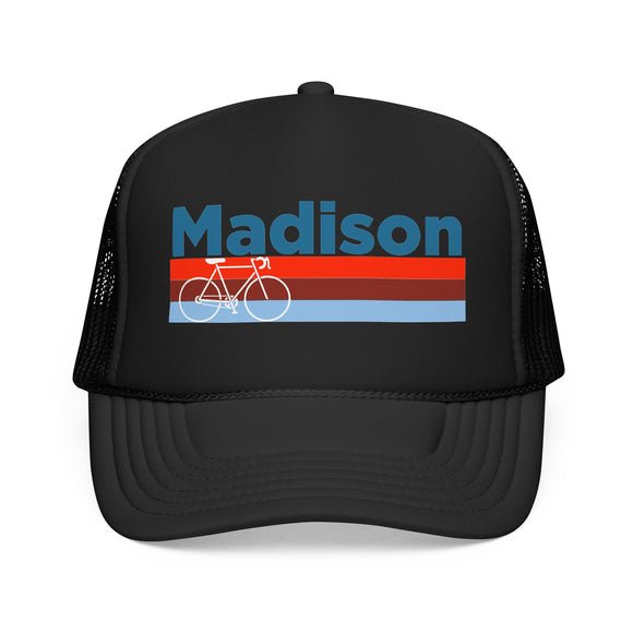 Madison, Wisconsin Trucker Hat - Foam Madison Bike Cap