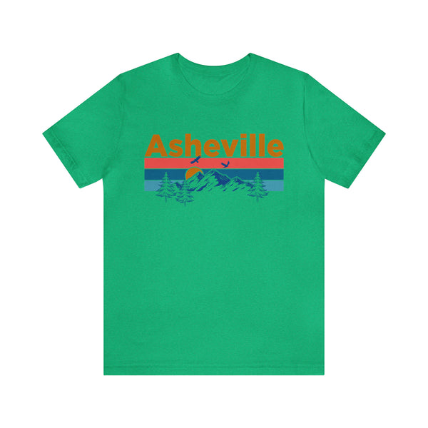 Asheville, North Carolina Shirt - Mountain Sunset Unisex Asheville T-Shirt