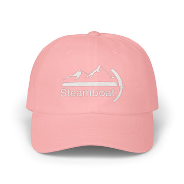 Buy pink Steamboat, Colorado Dad Hat - Embroidered Steamboat Classic Dad Cap