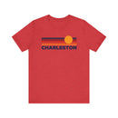 Charleston, South Carolina T-Shirt Retro Sun Ombre Unisex Tee, Vintage South Carolina Tee, Mountain Sun Charleston Tee, Souvenir Shirt-7