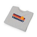 Vermont Toddler Sweatshirt - Retro Sun Vermont Toddler Crewneck Sweatshirt-10