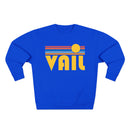 Premium Vail, Colorado Retro Sun Graphic Sweatshirt-5