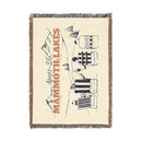 Mammoth Lakes, California Ski Town Throw Blanket | Mountain Woven Blanket-3