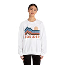 Boulder, Colorado Sweatshirt Retro Mountains, Boulder Unisex Graphic Crewneck-9