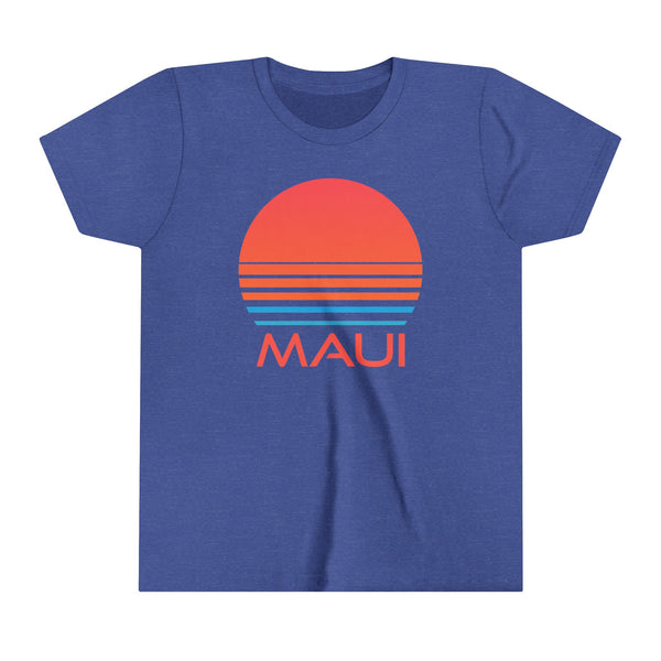 Maui, Hawaii Youth Shirt - Retro 80s Maui Kid's T-Shirt