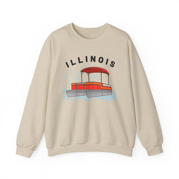 Buy sand Illinois Sweatshirt - Pontoon Boat Sweatshirt