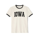 Iowa Cotton Ringer Graphic Tee - Unisex Iowa T Shirt, Vintage Style Tee, Men's/Women's Tee-2