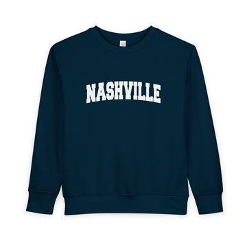 Buy navy Nashville, Tennessee Sweatshirt - Nashville Toddler Crewneck Sweatshirt