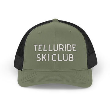 Buy loden-black Telluride, Colorado Snapback Trucker Cap - Embroidered Telluride Hat
