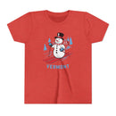 Vermont Youth Skiing Snowman Tee - Kids T Shirt-4
