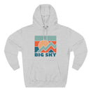 Big Sky, Montana Hoodie - Retro Mountain Unisex Sweatshirt-3
