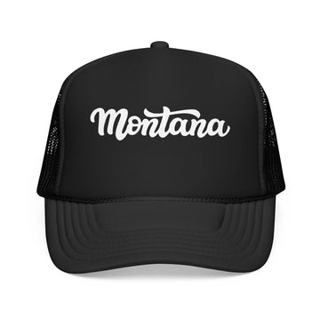 Kids Montana Trucker Hat - Youth Snapback Cap on white background