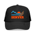 Kids Denver, Colorado Trucker Hat Mountain - Youth Snapback on white background