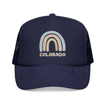 Kids Colorado Trucker Hat Rainbow - Youth Snapback Cap