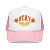 Kids Stay Groovy Trucker Hat Boho - Youth Snapback Cap