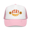 Kids Stay Groovy Trucker Hat Boho - Youth Snapback Cap