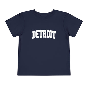 Buy navy Detroit, Michigan Toddler Graphic Tee - Kids Detroit Vacation T-Shirt